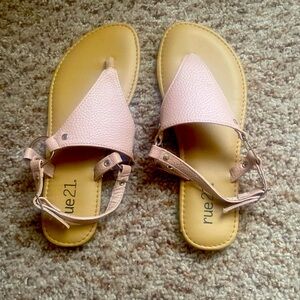 Pink sandals from rue21